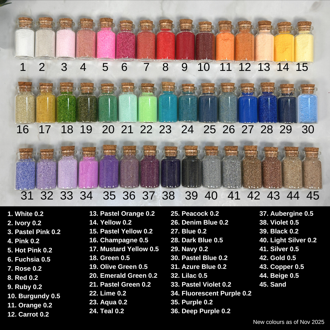 Coloured Sand - Sample Pack