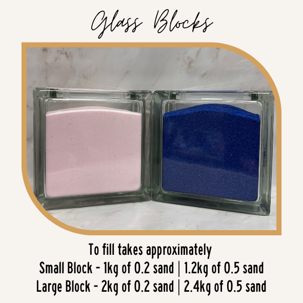 Sand Ceremony Complete Kit - Glass Block