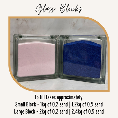 Sand Ceremony Complete Kit - Glass Block