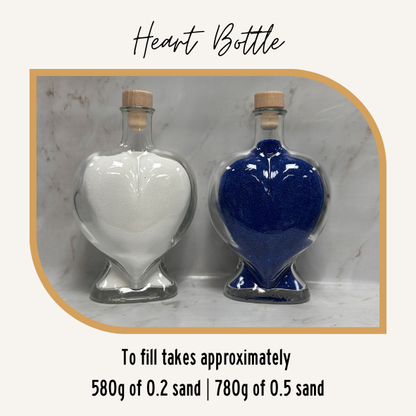 Sand Ceremony Complete Kit - Heart bottle