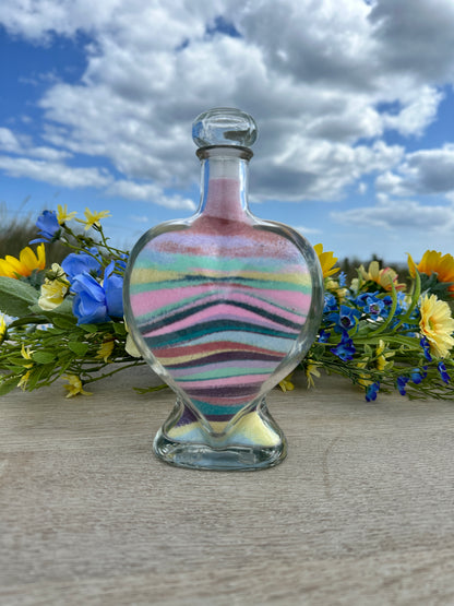 Sand Ceremony Complete Kit - Heart bottle